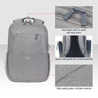 RIVACASE SUZUKA-ECO 7760 grey ECO Laptop backpack 15.6"