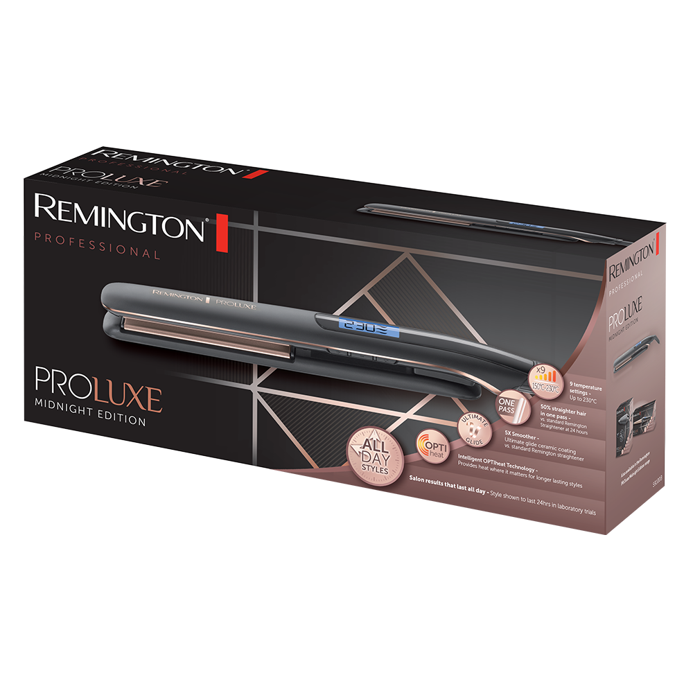 Remington S9100B PROLuxe Midnight Edition Straightener