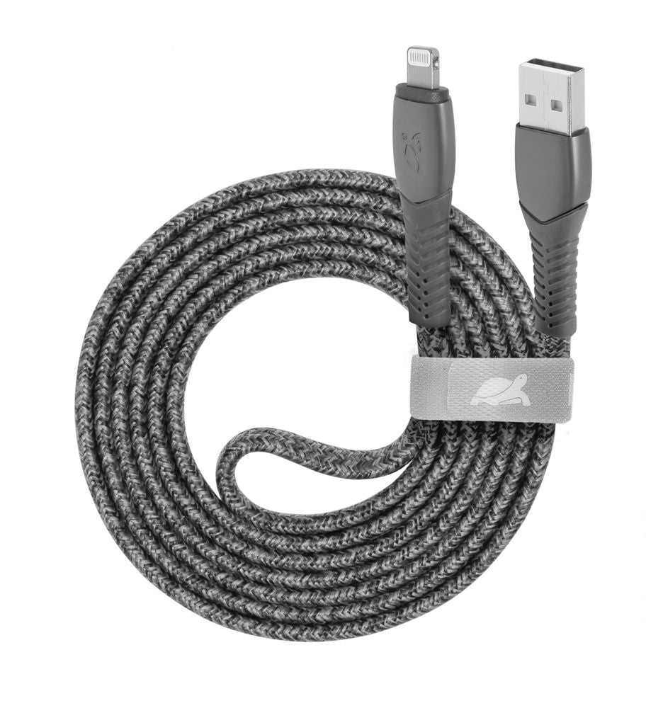 RIVACASE PS6108 GR12 USB-A / Lightning nylon braided cable 1,2m grey