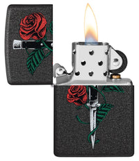 Rose Dagger Tattoo Design - 49778