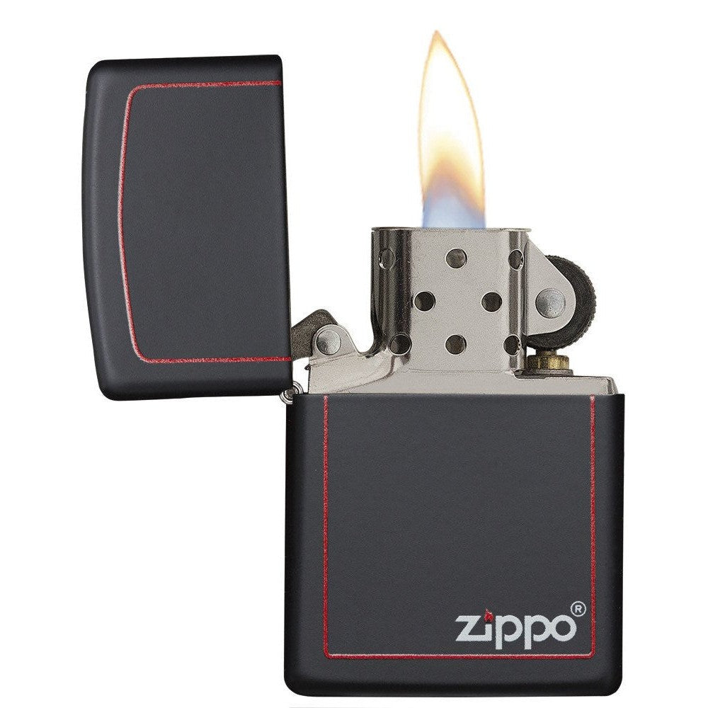 Classic Black and Red Zippo - 218ZB – GC Shop Egypt