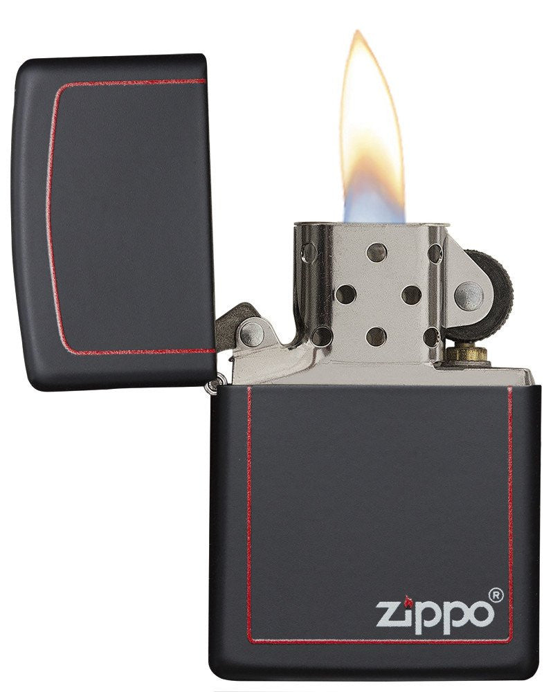 Classic Black and Red Zippo - 218ZB