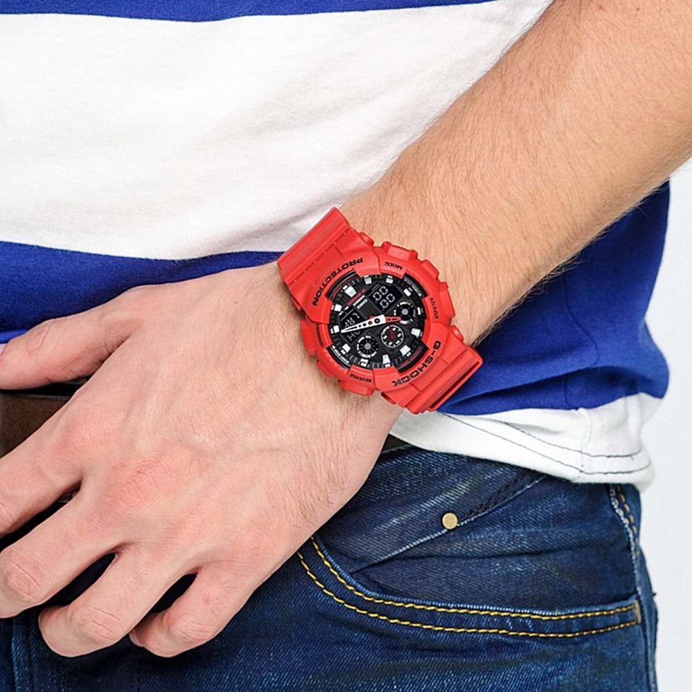 G shock discount ga 100 red