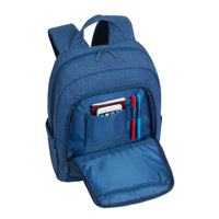 RivaCase 7560 blue Laptop Canvas Backpack 15.6