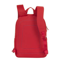 RivaCase 7560 Red Laptop Canvas Backpack 15.6