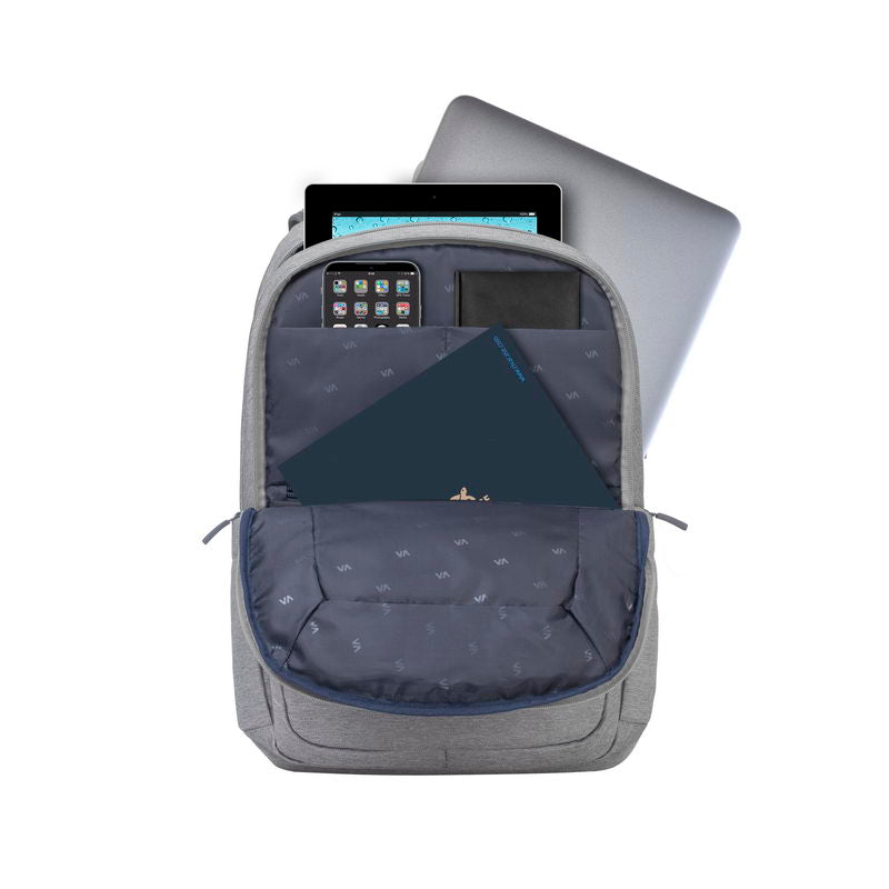 RivaCase 7760 Grey Laptop backpack 15.6
