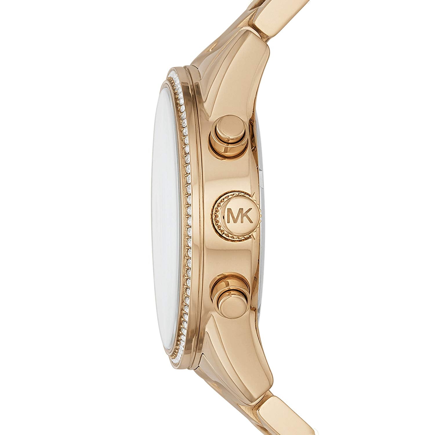 Ritz pave 2024 gold tone watch