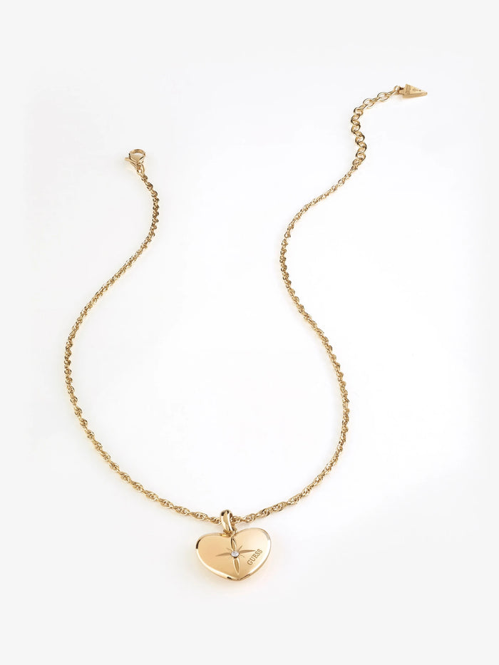 Talismania Gold-Tone Necklace 20mm Heart