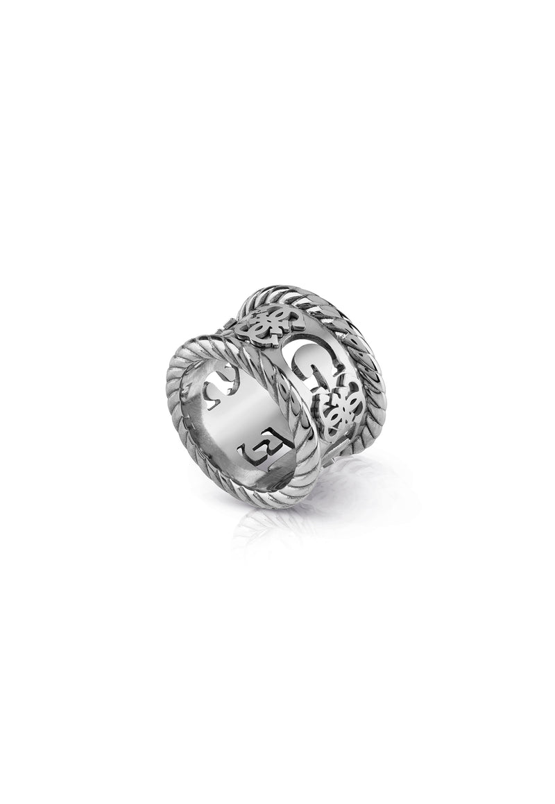 4G Vintage Ring Silver-Tone
