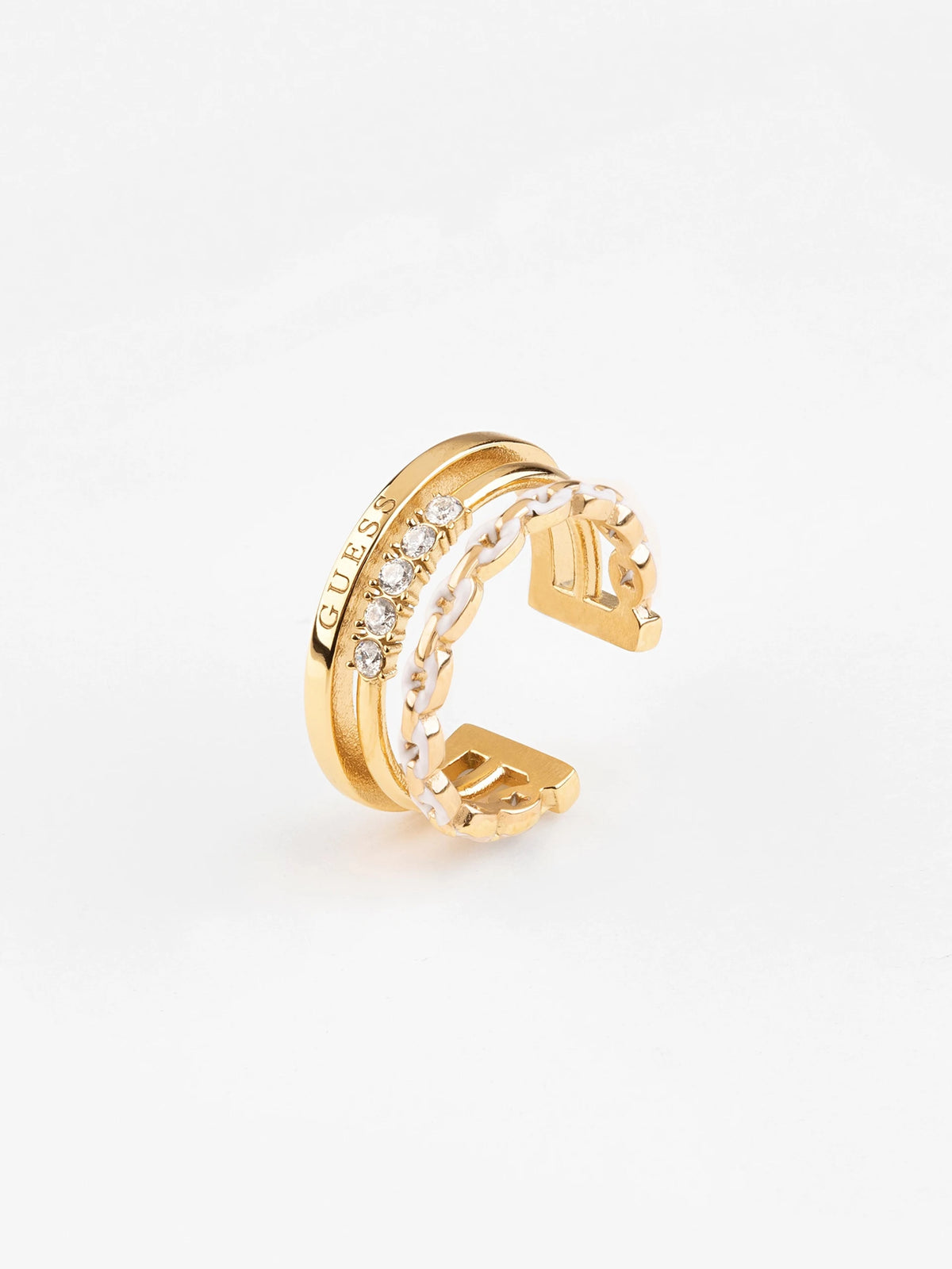 Pop Links Ring Gold-Tone