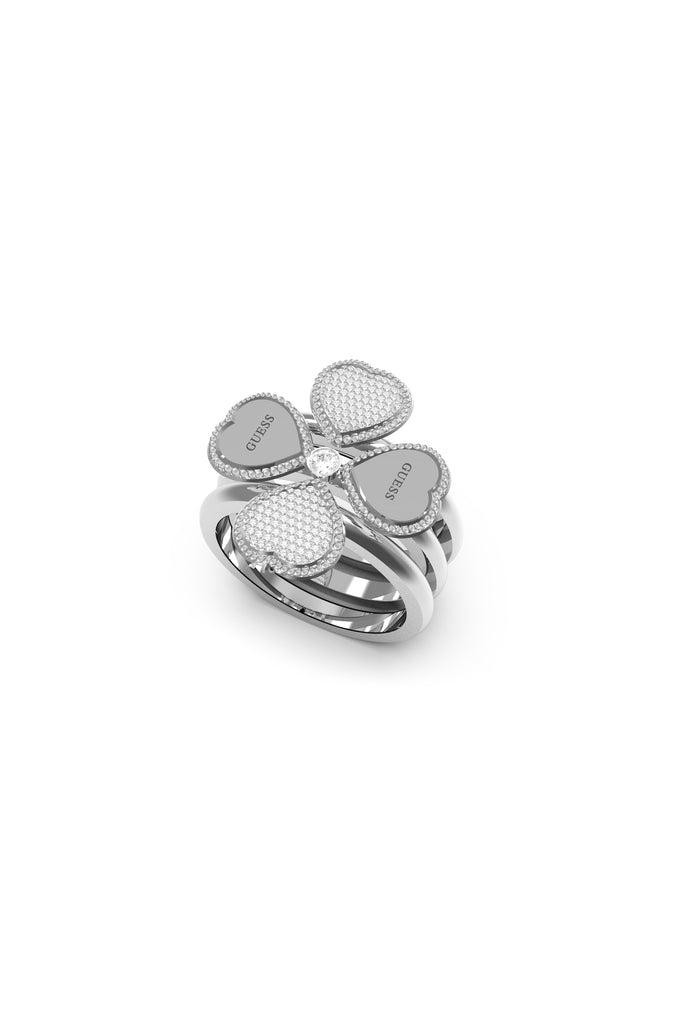Fine Heart Ring Silver-Tone