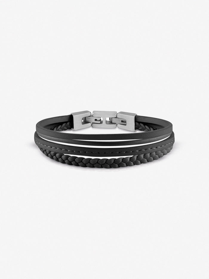 Black Multi Straps Malibu Bracelet