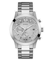 Guess Atlas watch in silver and black Guess Atlas watch in silver and black