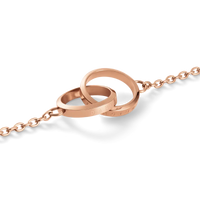 Elan Unity Necklace Rose Gold