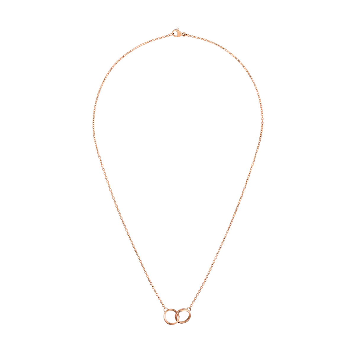 Elan Unity Necklace Rose Gold