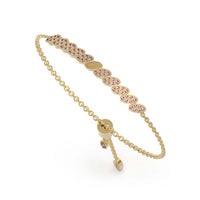 Re-Leaf Gold-Tone L Rose Bracelet